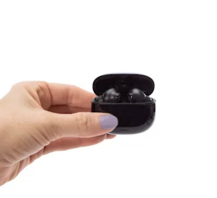 True Wireless Earbuds with Active Noise Cancelling, Smart Charging Case, White