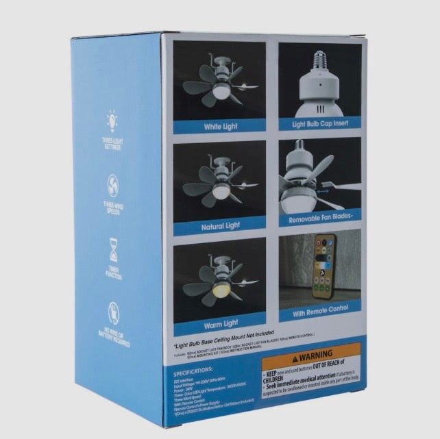 LED Socket Fan