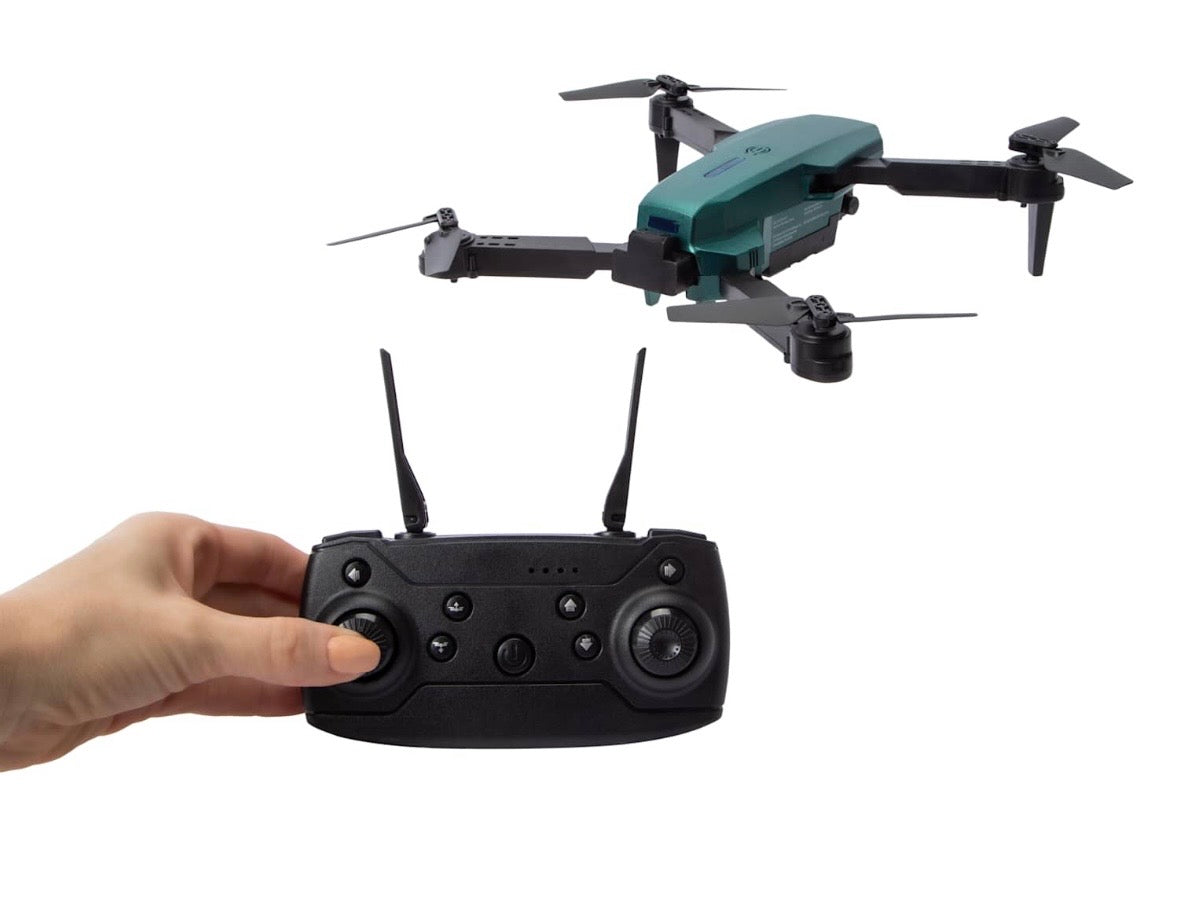 Foldable Mini Drone with Remote Controller, Quadcopter in Forest Green, Portable Flying Camera Drone for Beginners, Compact RC Aircraft