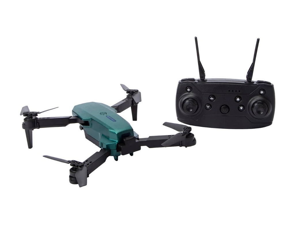 Foldable Mini Drone with Remote Controller, Quadcopter in Forest Green, Portable Flying Camera Drone for Beginners, Compact RC Aircraft