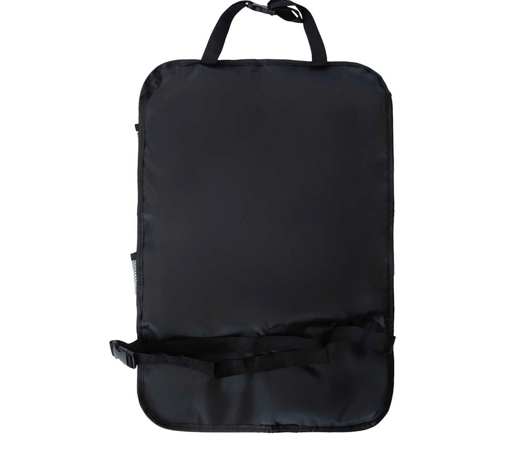 Clutter Free Car Back Seat Organizer, 24 x 16.5 inches, Black, Multi-Pocket Storage for Kids Books, Tablets, Toys