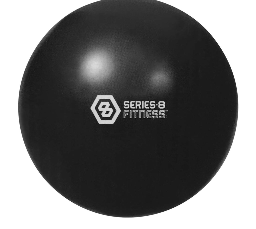 Fitness Exercise Ball with Cover and Pump, Black