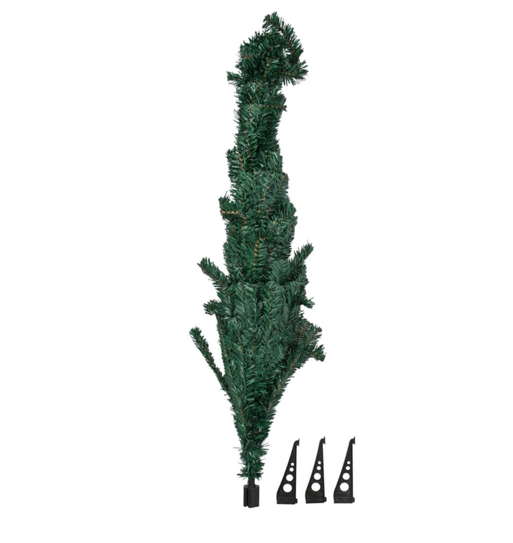 Green Artificial Christmas Tree, 4 Feet Tall, with Stand, Holiday Decoration