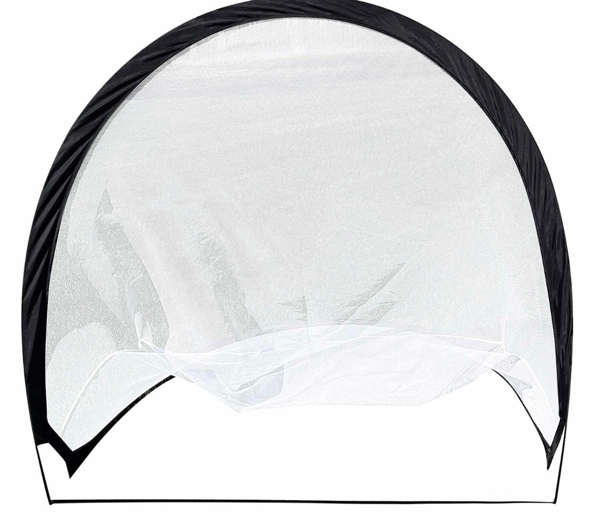 Flare 5ft Practice Golf Net with Ground Stakes, Quick Setup, Black and White, Indoor Outdoor Training, 5x5 Feet