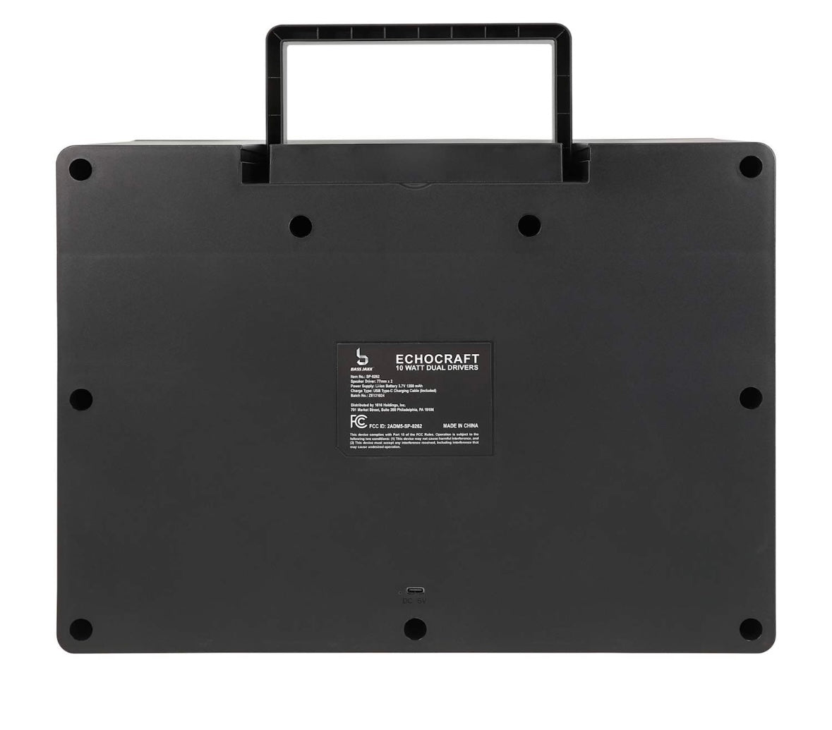 Boombox10 Watt Dual Drivers, Portable, Black