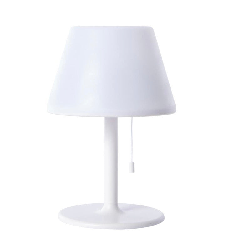 Portable Waterproof Shower Speaker with LED Light, White Table Lamp Design, Wireless Bluetooth Speaker