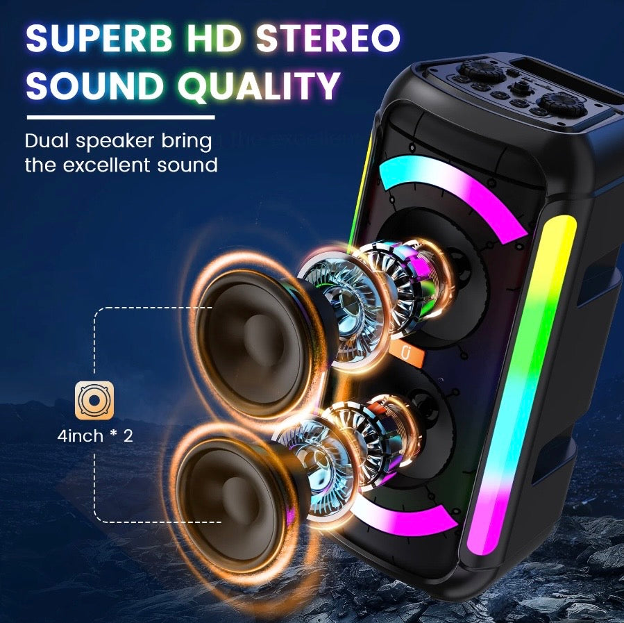 Portal Party Speaker With 2 Microphones