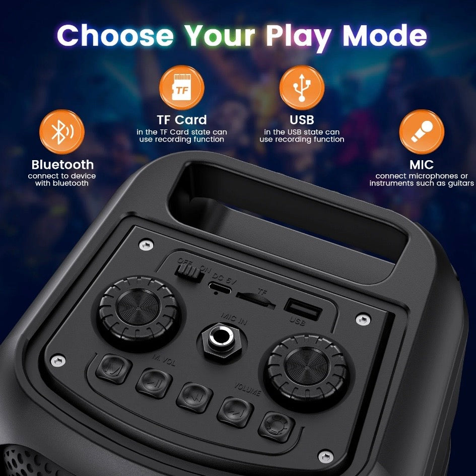 Portal Party Speaker With 2 Microphones